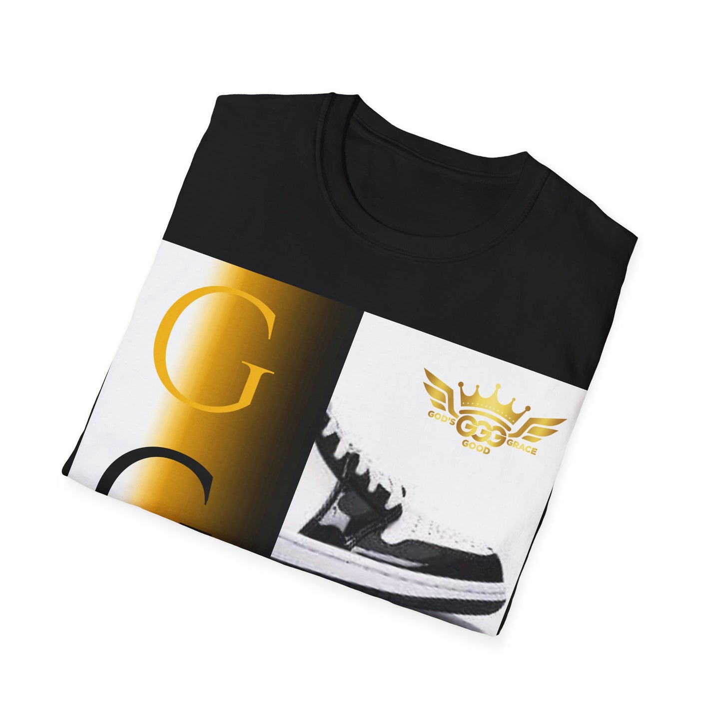 B..gold/white GGG design Unisex SOFTSTYLE T-Shirt