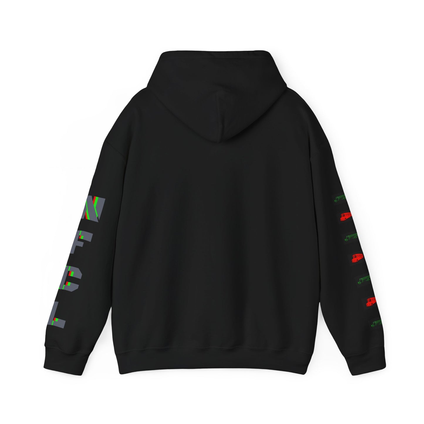Z...l..NFCL WORK ATTIRE Hoodie with grey/black/green red Sleeve Graphics