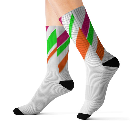 A.............rainbow (representing the Covenant) GGG design Sublimation Socks