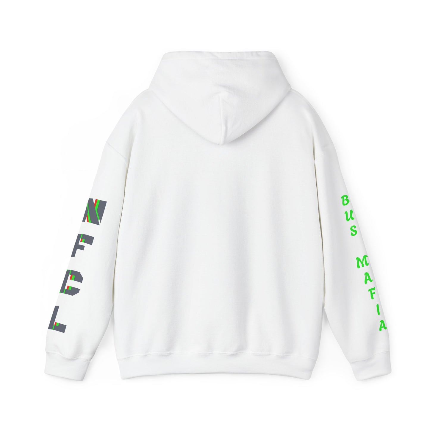 Z...NFCL WORK ATTIRE Hoodie with grey/black green red Sleeve Graphics