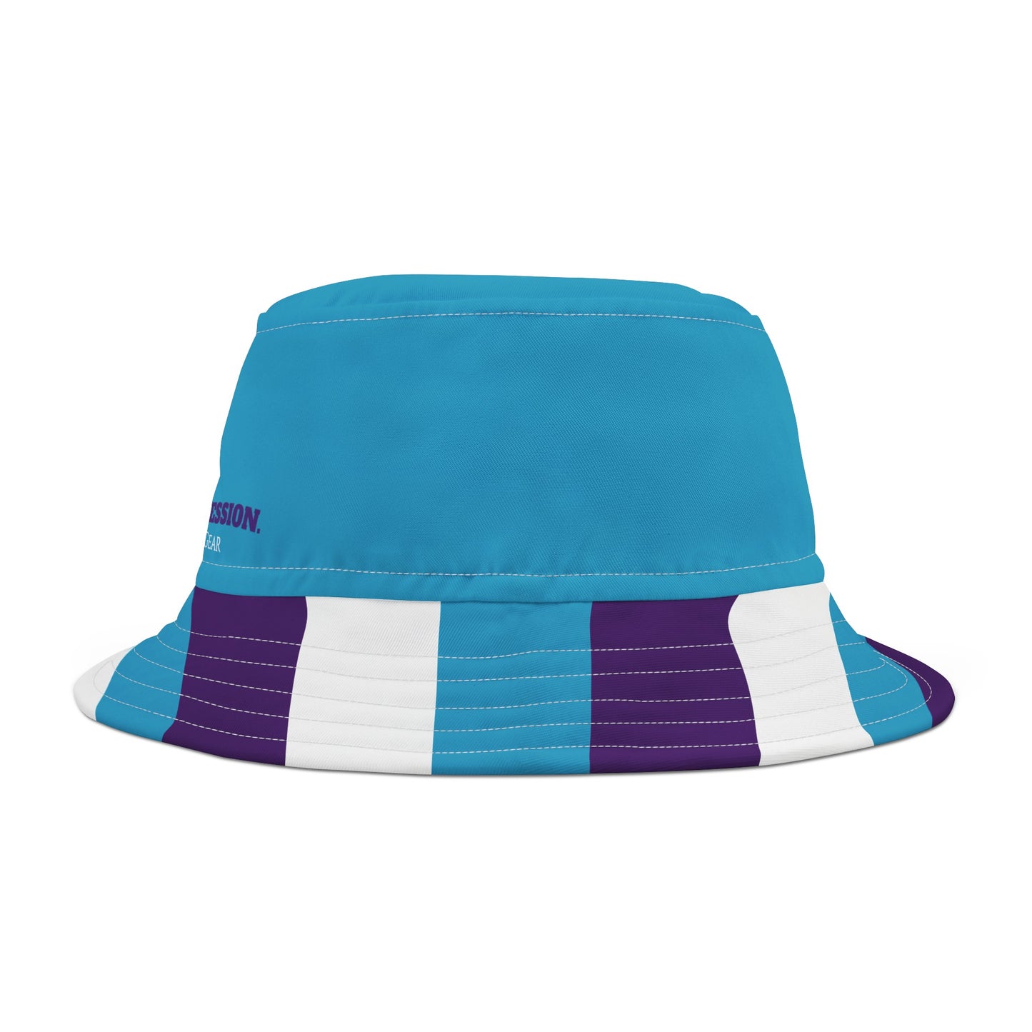 A........purple/turquoise/white Bucket Hat