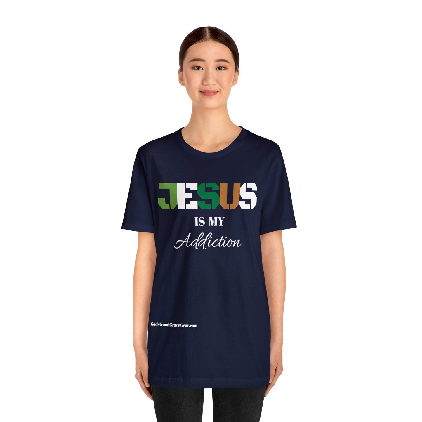 B...JESUS (Addiction) Unisex Jersey Short Sleeve Tee