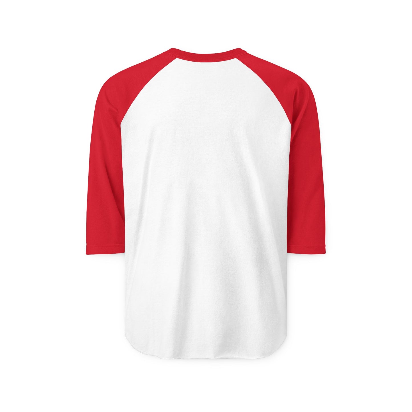 S...GGG z.b Baseball Raglan Shirt — Red/white Crown & Wings 3/4 Sleeve