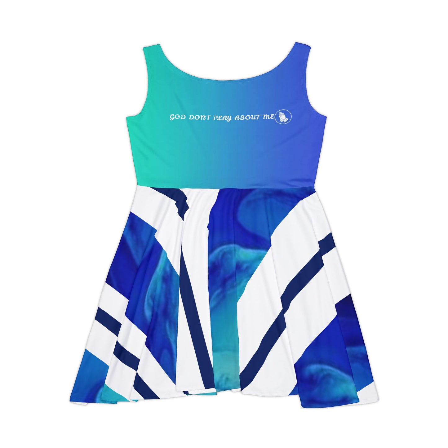 P...GGG..d..Blue,white Women's Summer Dress