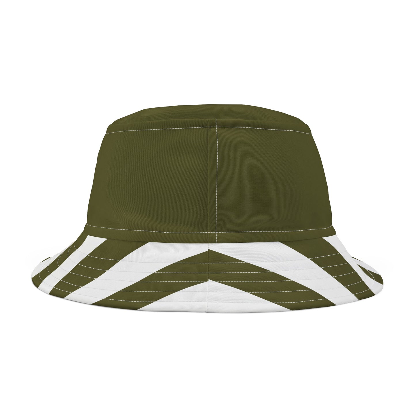 A......Olive/white Bucket Hat