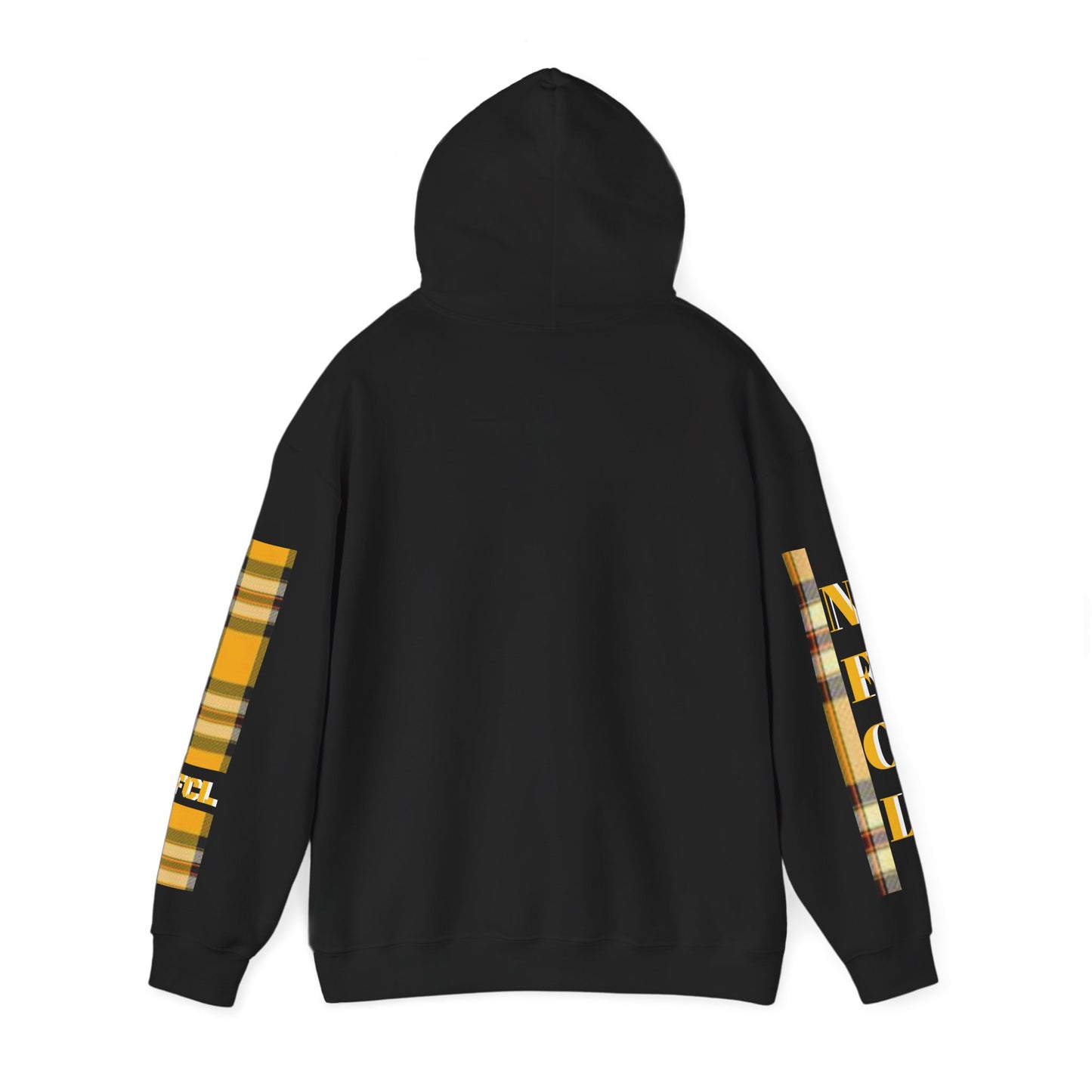 Z...NFCL WORK ATTIRE yellow plaid Unisex Heavy Blend™ Hooded Sweatshirt
