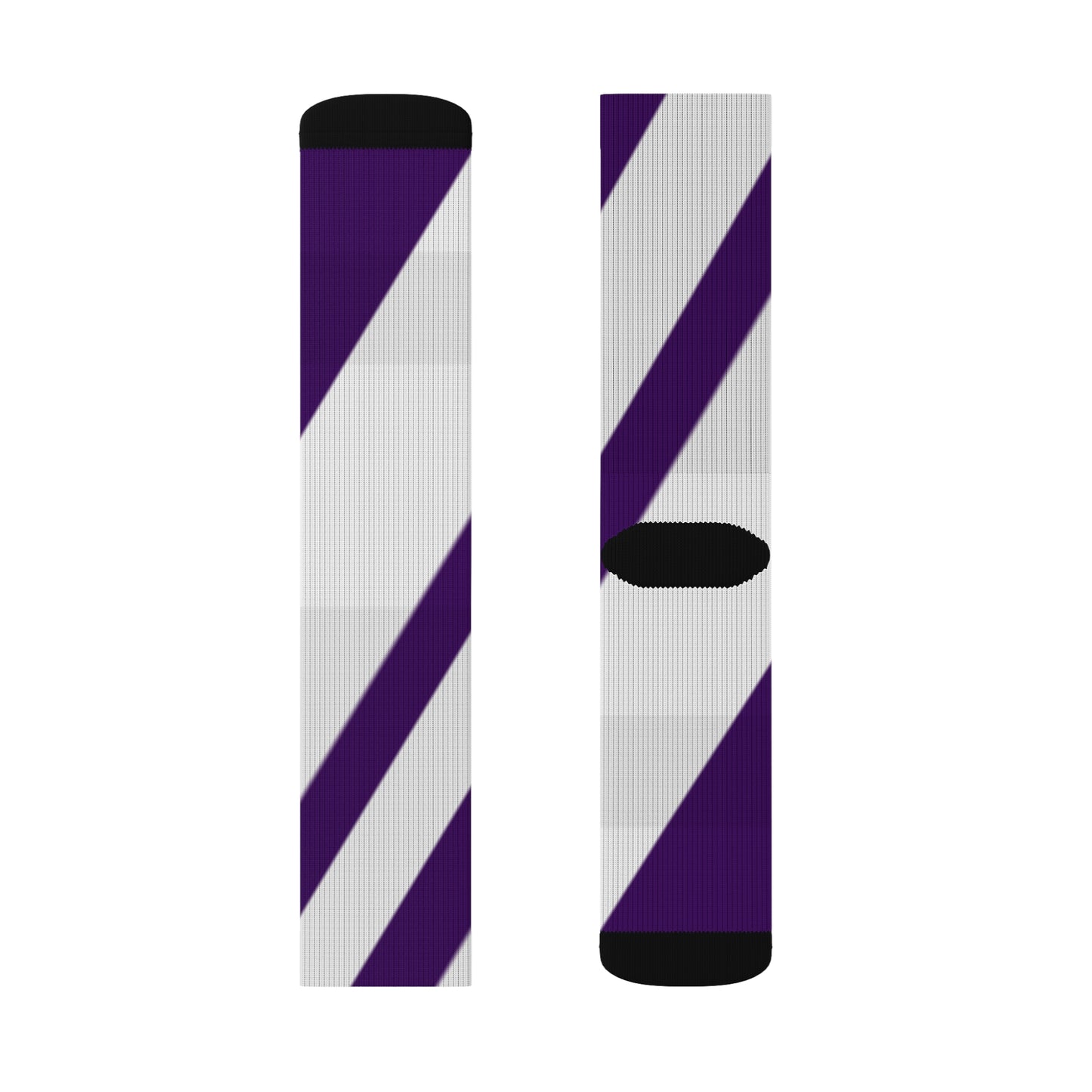 A............purple/white GGG design Sublimation Socks