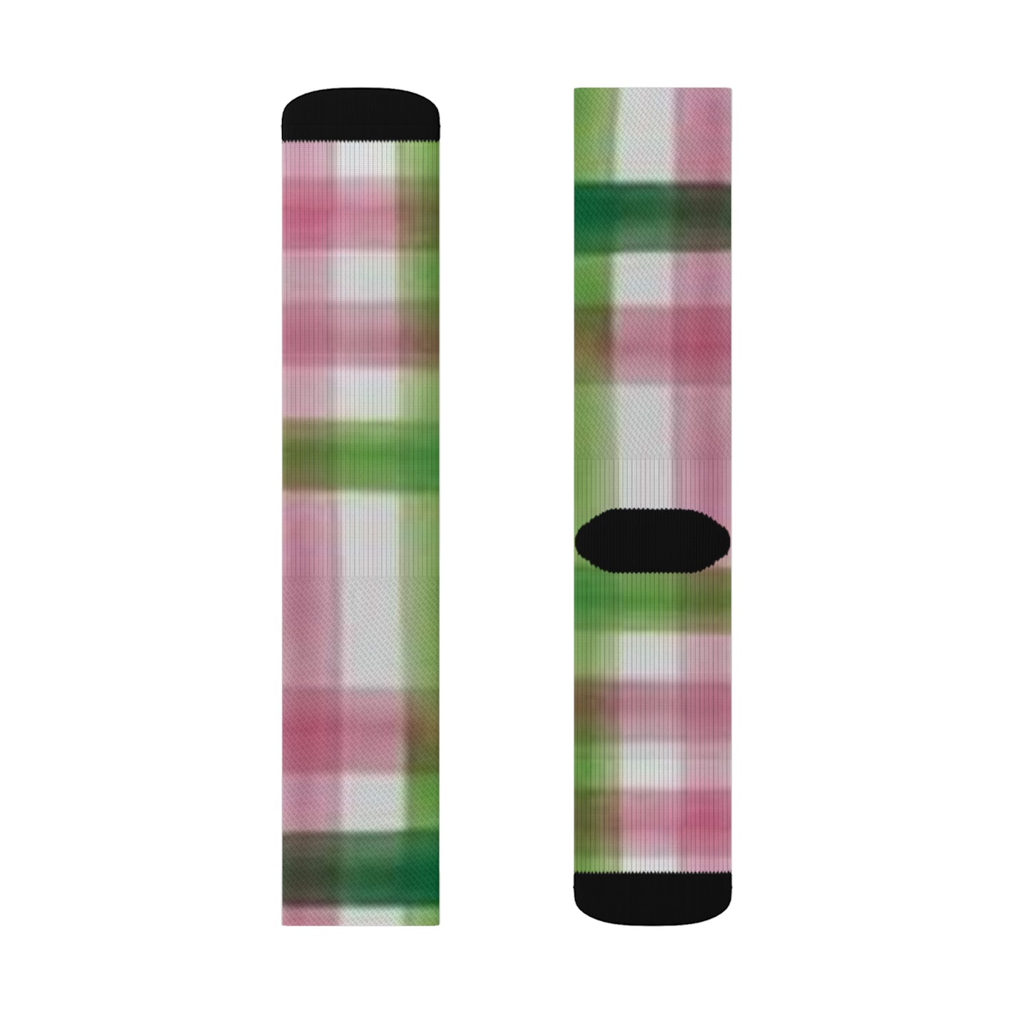 C...green/pink/white design Sublimation Socks ( Socks, t-shirt, hat SOLD SEPARATELY )