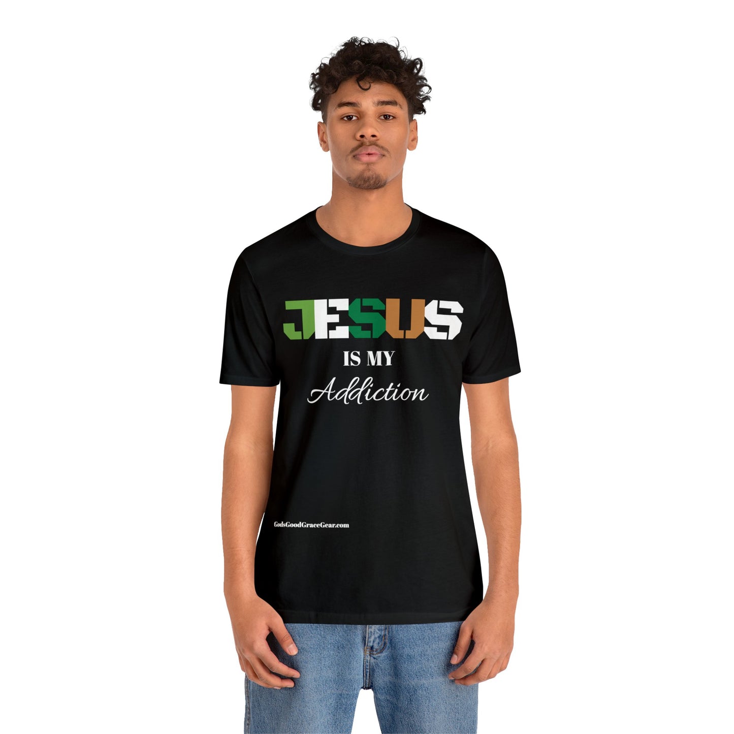 B...JESUS (Addiction) Unisex Jersey Short Sleeve Tee