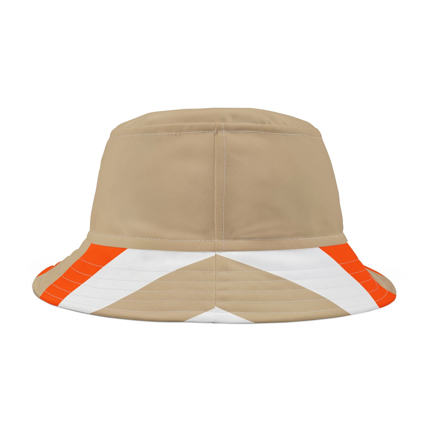 A.........orange/white/beige Bucket Hat