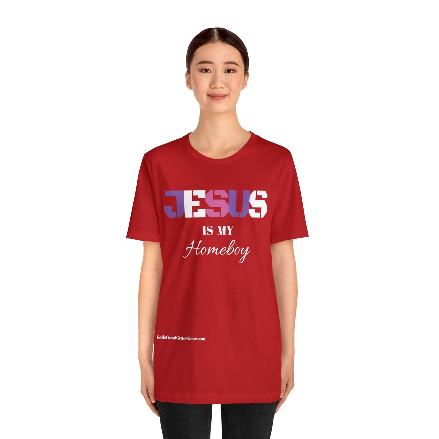 B....JESUS (Homeboy) Unisex Jersey Short Sleeve Tee