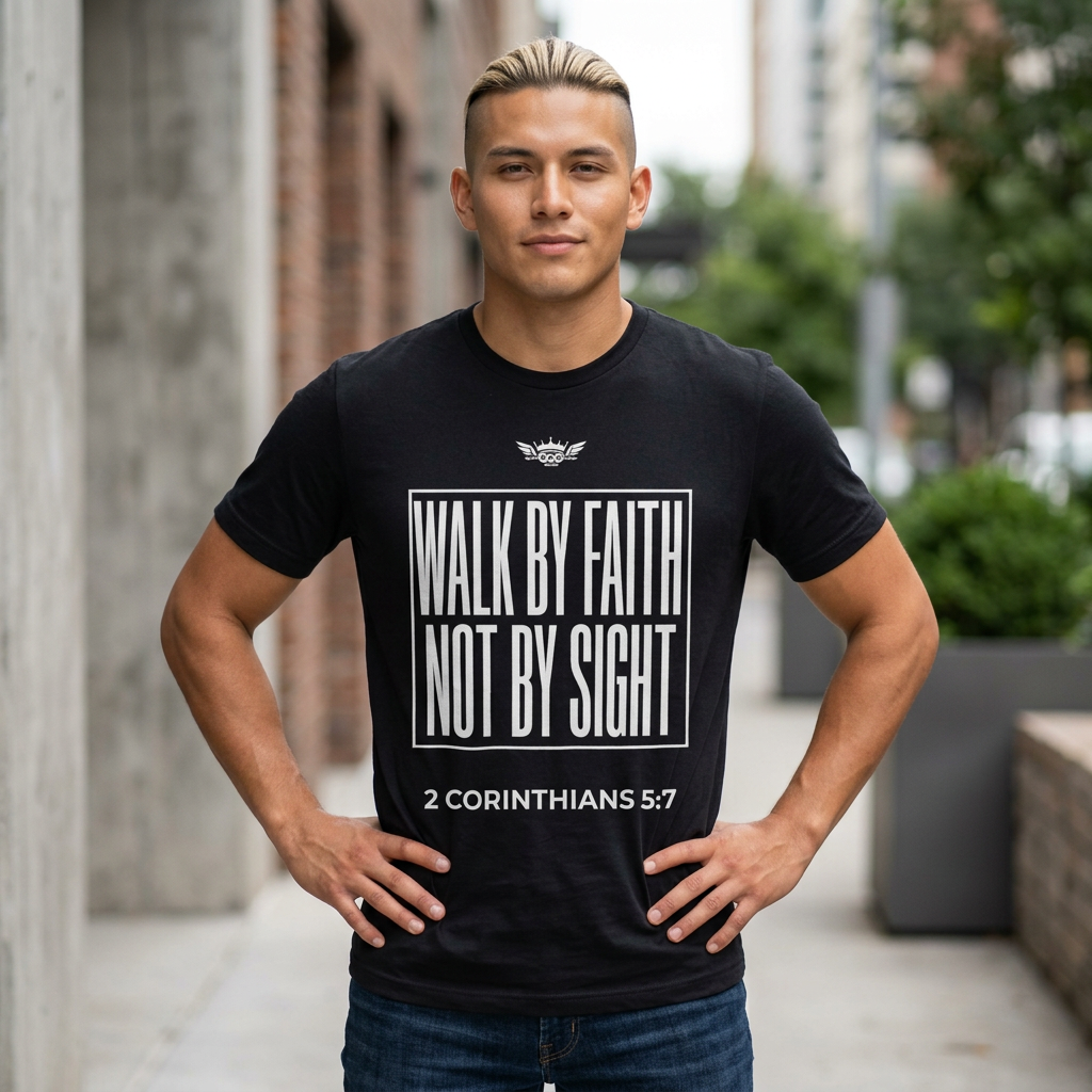 N...GGG..WALK By FAITH Not By SIGHT ( Multiple Colors) Graphic Tee — Faithwear
