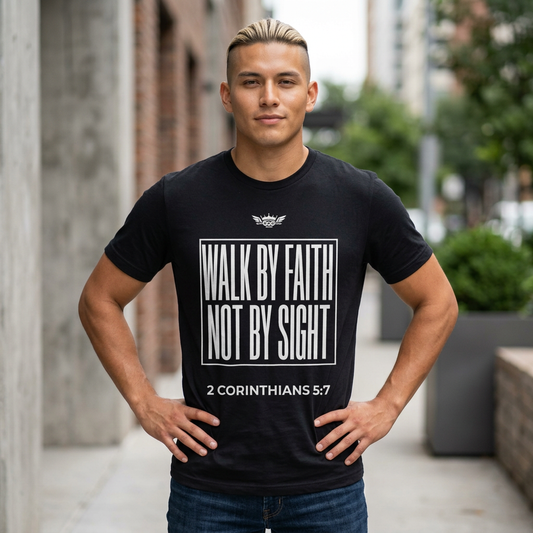 N...GGG..WALK By FAITH Not By SIGHT ( Multiple Colors) Graphic Tee — Faithwear