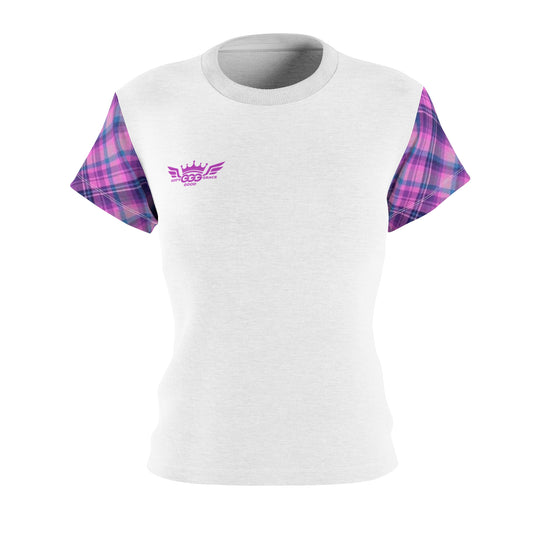 L...GGG b lite purple,white design Women's AOP Cut & Sew Tee