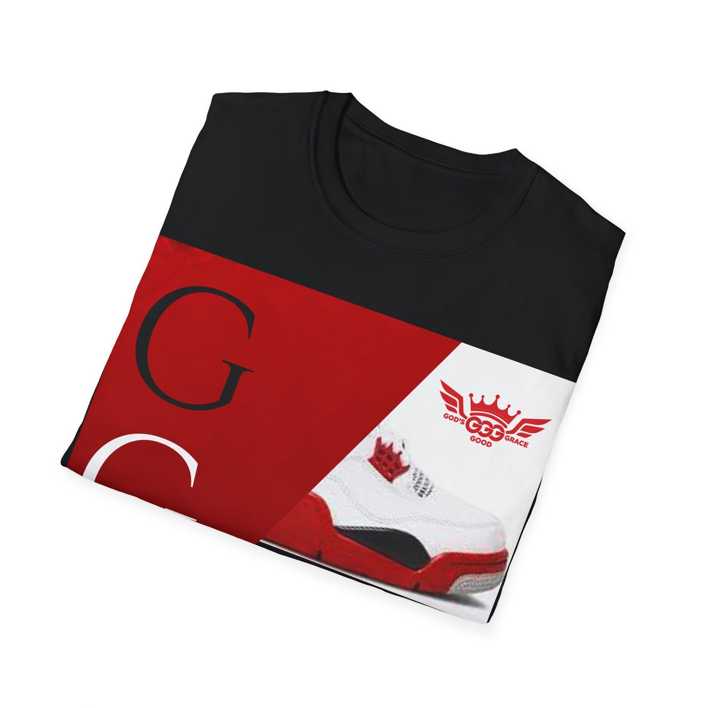 B..red/black/white GGG design Unisex SOFTSTYLE T-Shirt