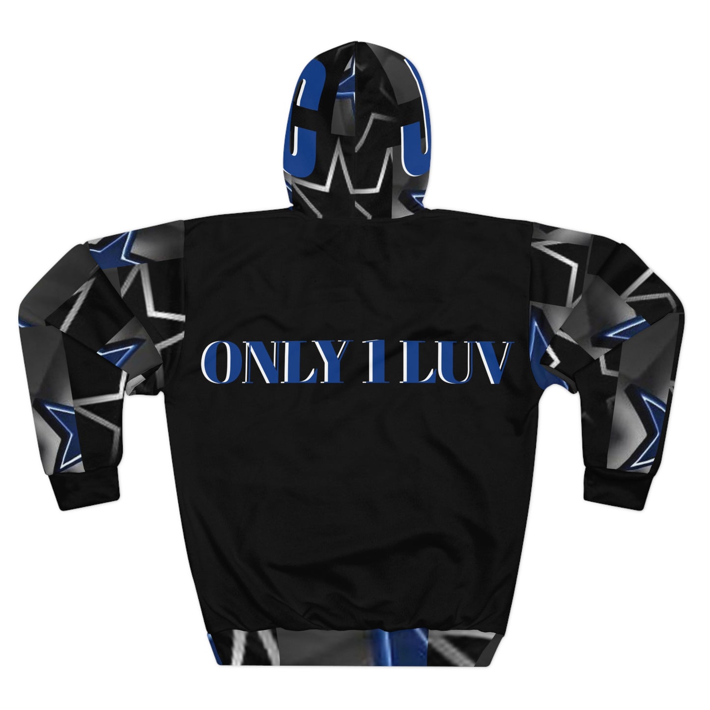 A..........JESUS BIG BOY blue/gray Unisex Pullover Hoodie (AOP)