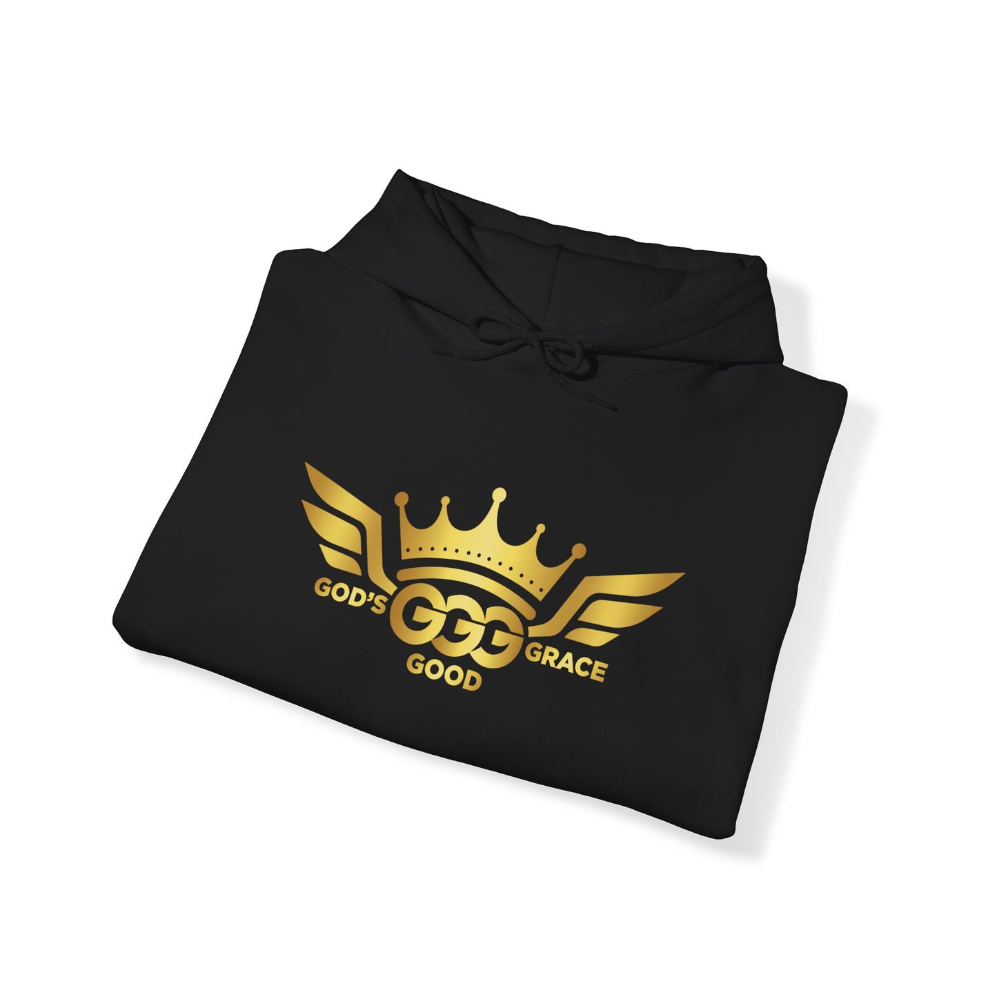 A...GOLD LOGO black Unisex Heavy Blend™ Hooded Sweatshirt