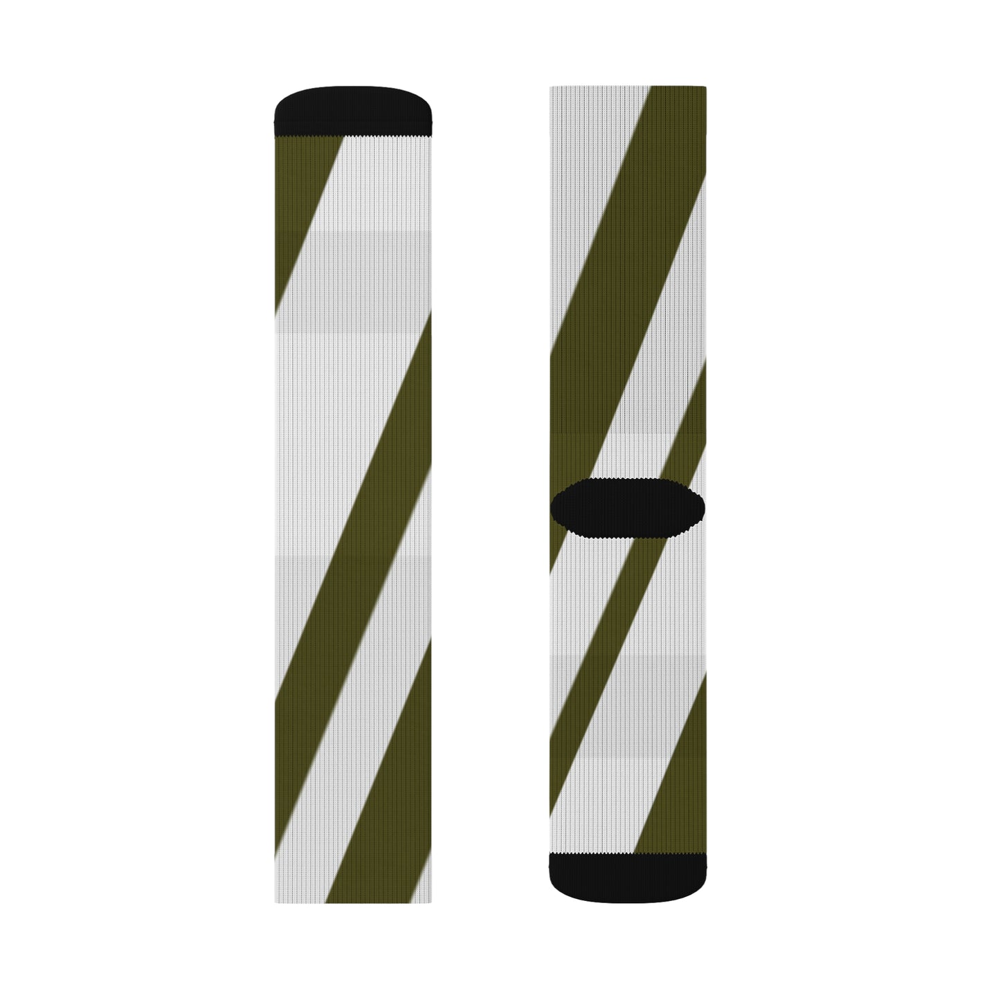 A......olive/white GGG design Sublimation Socks