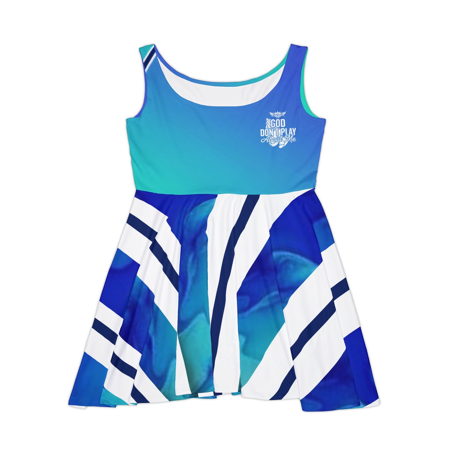 P...GGG..d..Blue,white Women's Summer Dress