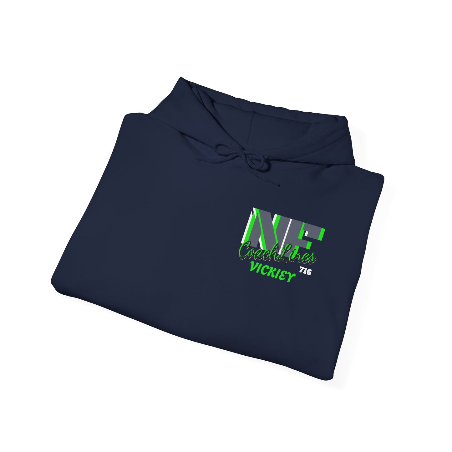 Z..CUSTOMIZED for VICKIEY NFCL WORK ATTIRE Hoodie with grey/green/white Sleeve Graphics