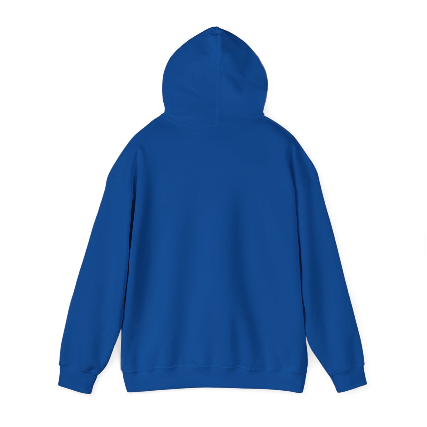 B...WHITE LOGO royal blue Unisex Heavy Blend™ Hooded Sweatshirt