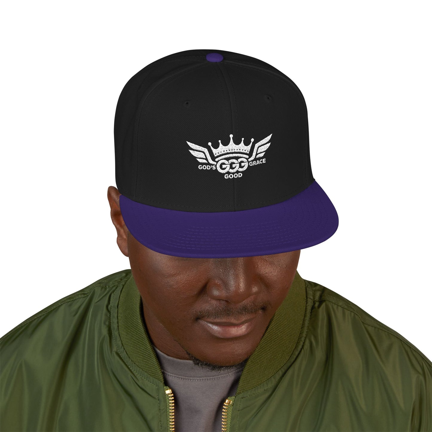 N...GGG  EMBROIDERY ..Multiple colors, Mens White logo Snapback Hat