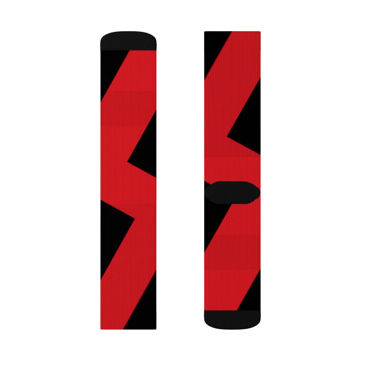 A..........red/black GGG design Sublimation Socks