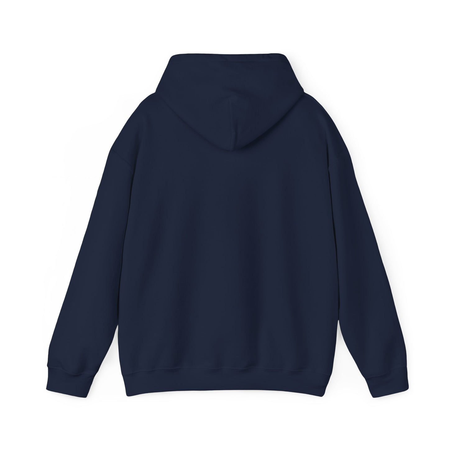 A...WHITE LOGO navy blue Unisex Heavy Blend™ Hooded Sweatshirt