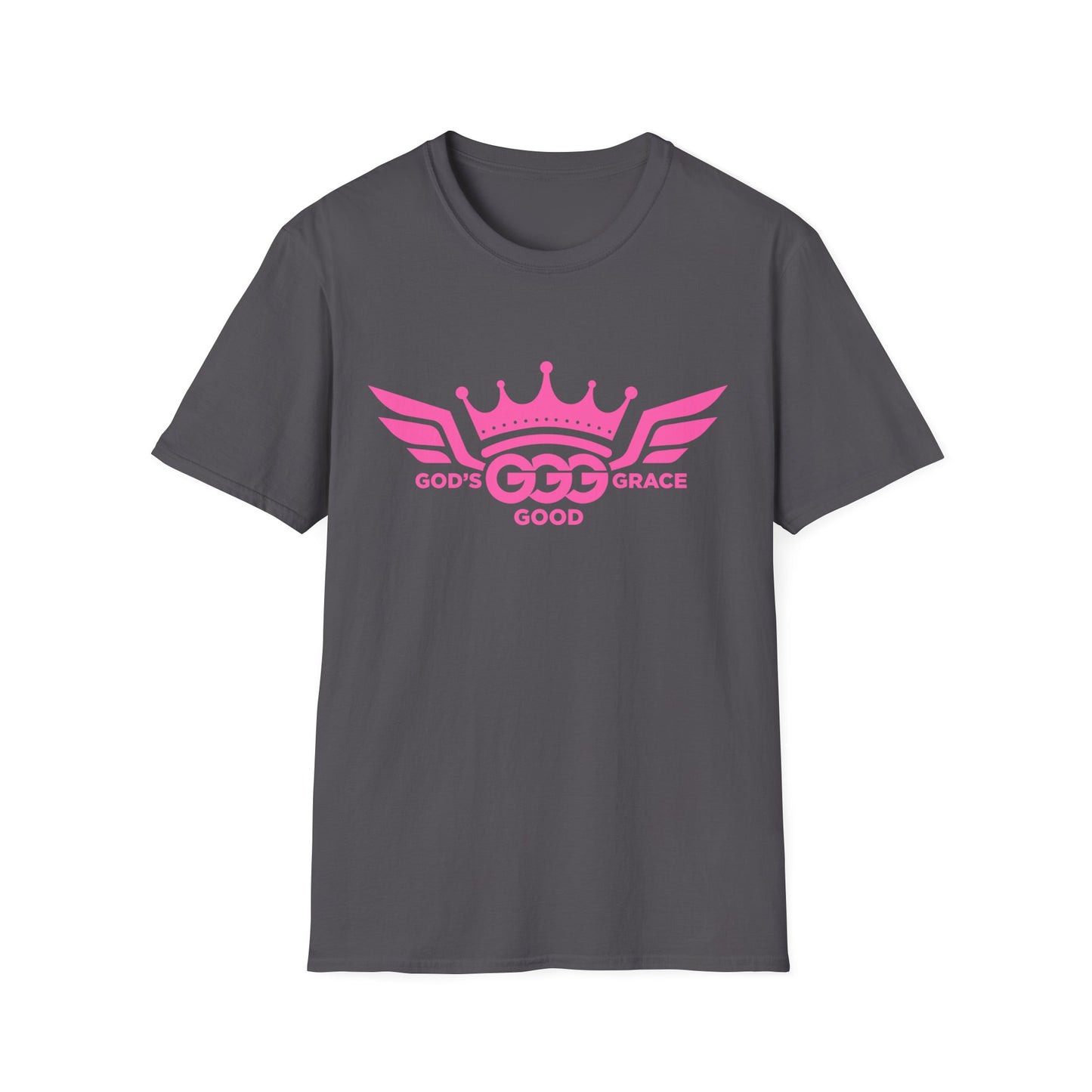 A....MULTIPLE COLORS  PINK LOGO.. Unisex SOFTSTYLE  T-Shirt