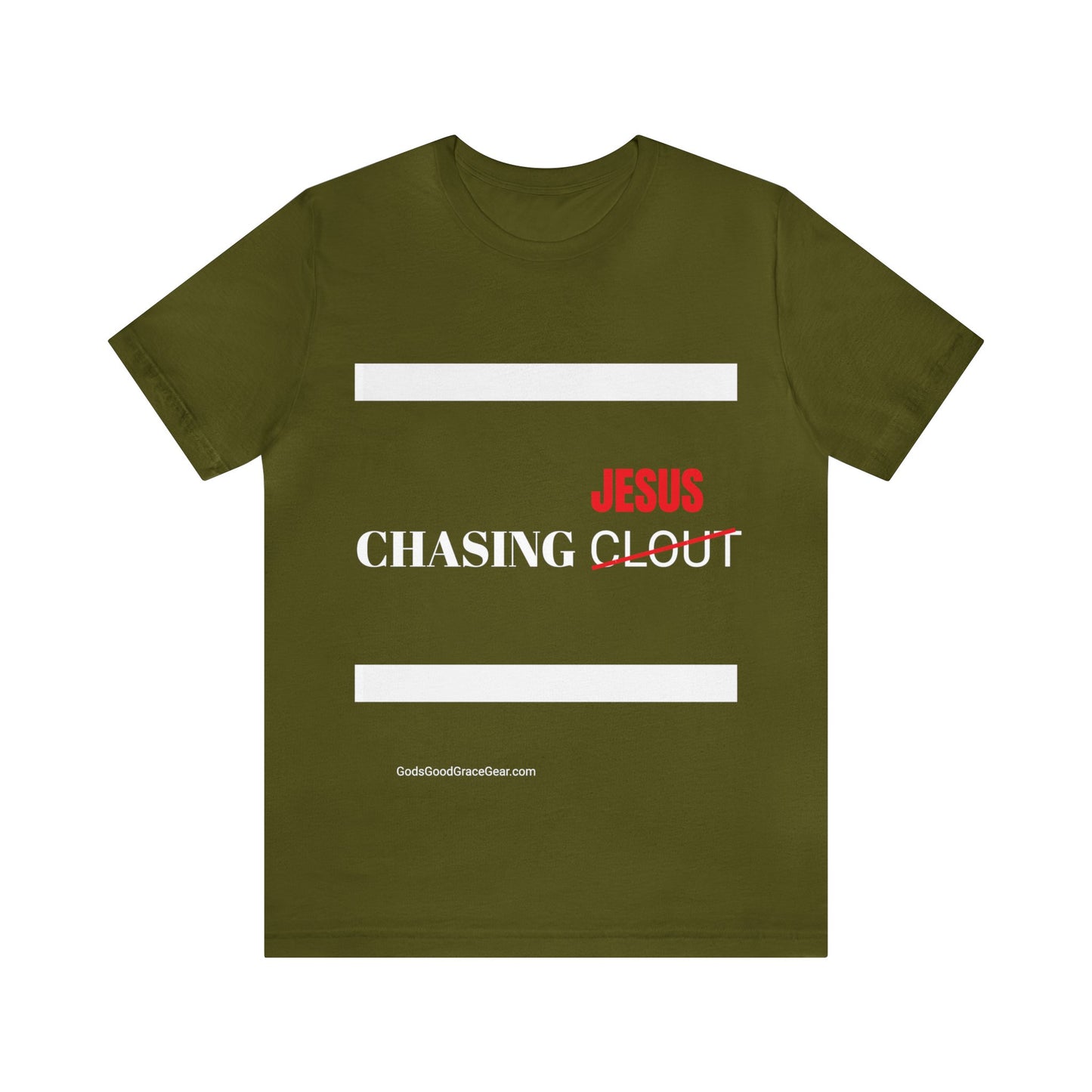 B....CHASING JESUS Unisex Jersey Short Sleeve Tee