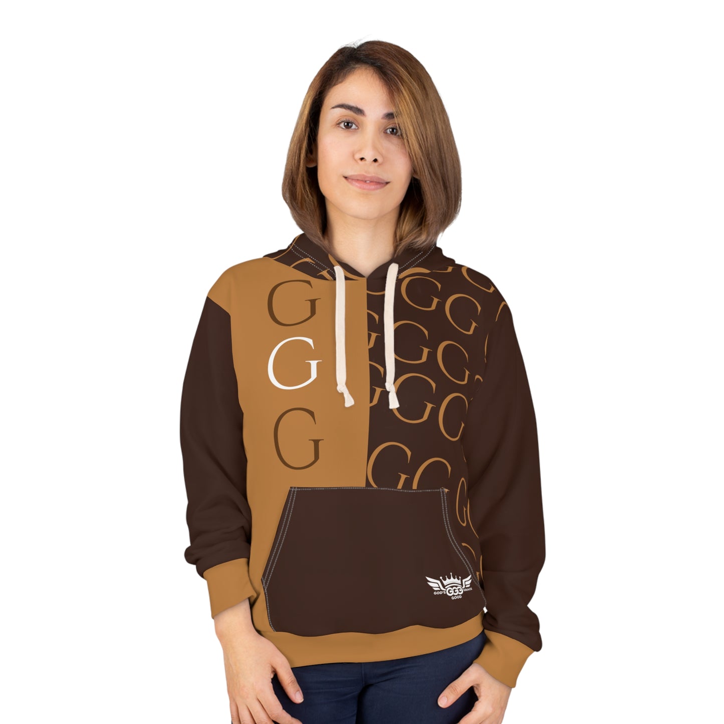 A......................GGG...POLYESTER BIG BOY BROWN DESIGN Unisex Pullover Hoodie