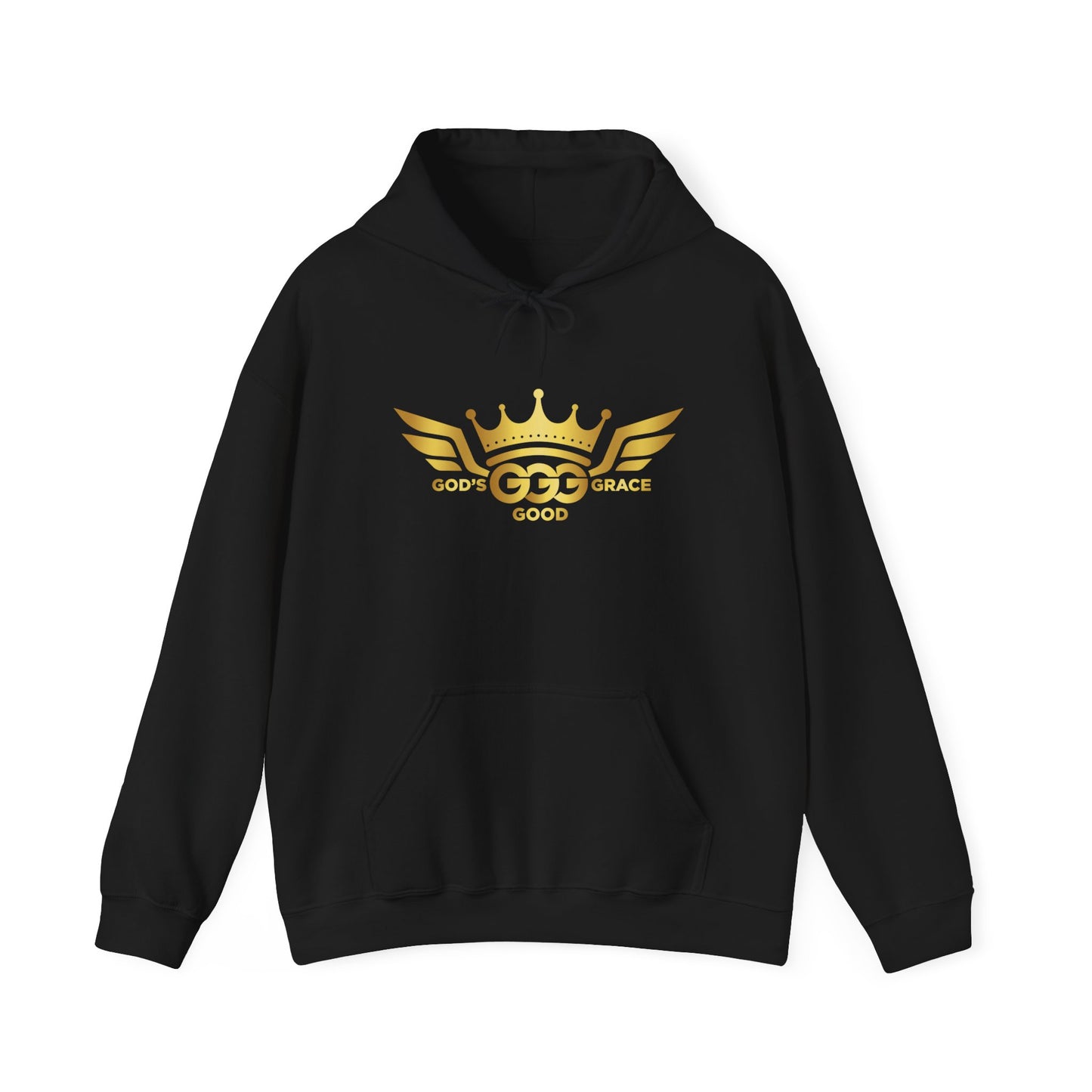 A...GOLD LOGO black Unisex Heavy Blend™ Hooded Sweatshirt