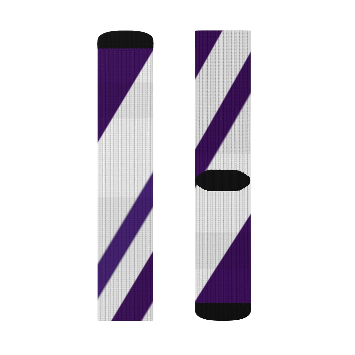 A............purple/white GGG design Sublimation Socks