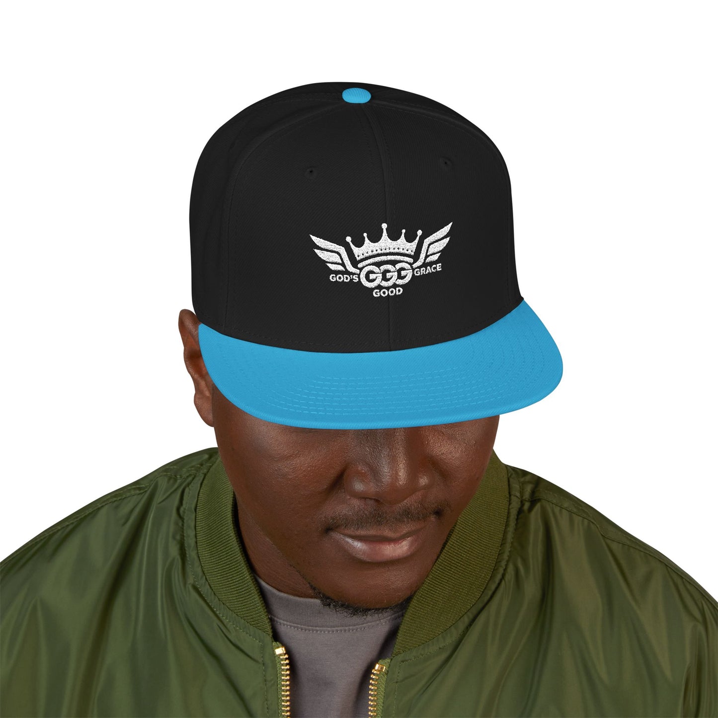 N...GGG  EMBROIDERY ..Multiple colors, Mens White logo Snapback Hat