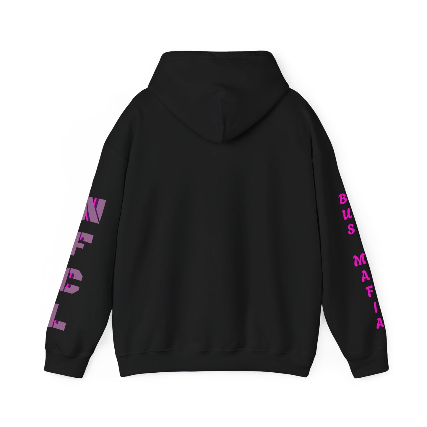 Z...NFCL WORK ATTIRE pink purple black Hoodie with Purple Sleeve Graphics