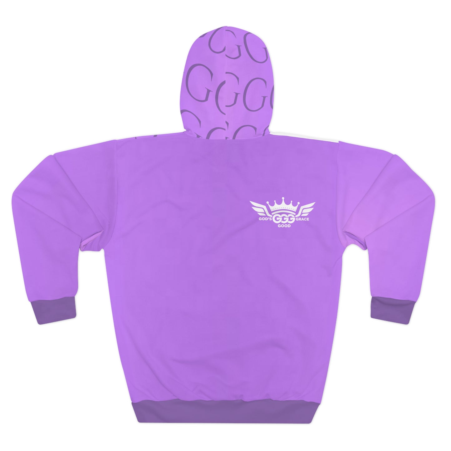 A.........................GGG...POLYESTER BIG BOY LAVENDER LIGHT PURPLE WHITE DESIGN Unisex Pullover Hoodie