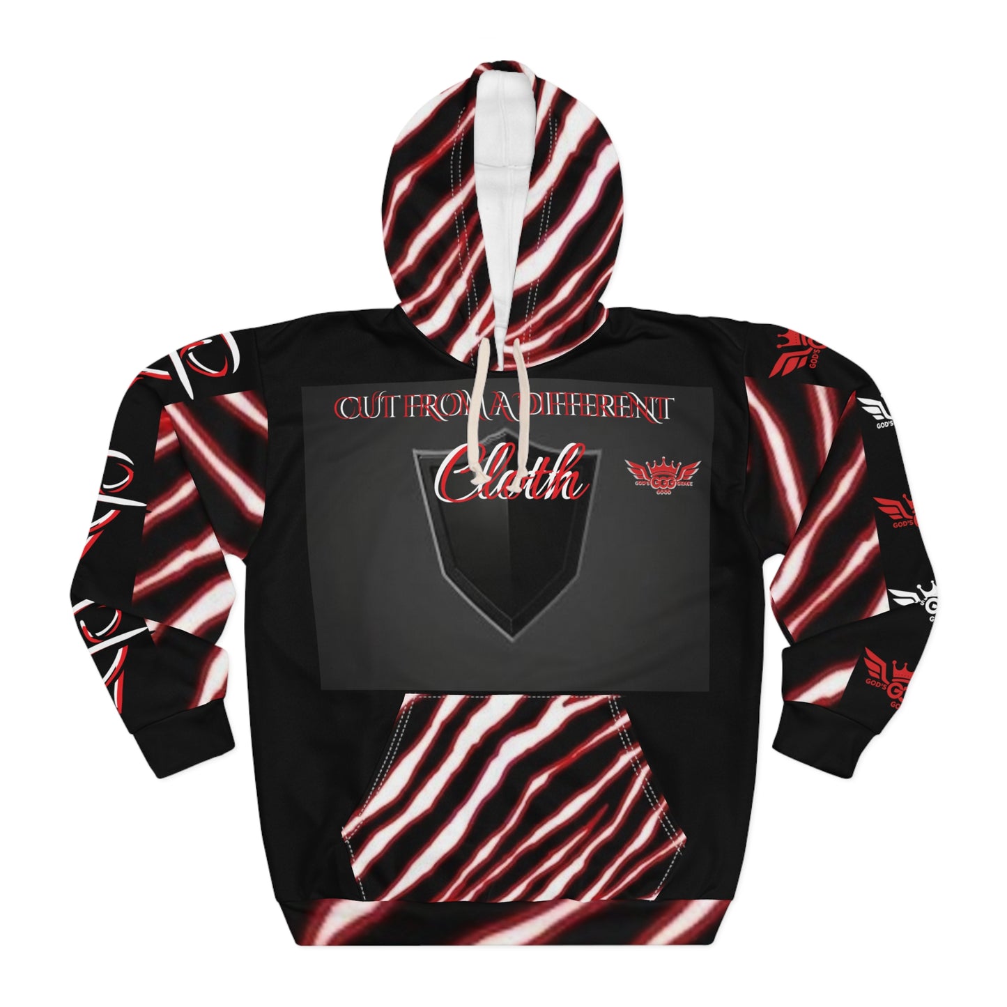 A...................GGG CUT FROM A DIFF CLOTH...POLYESTER BIG BOY RED,BLACK,WHITE Unisex Pullover Hoodie