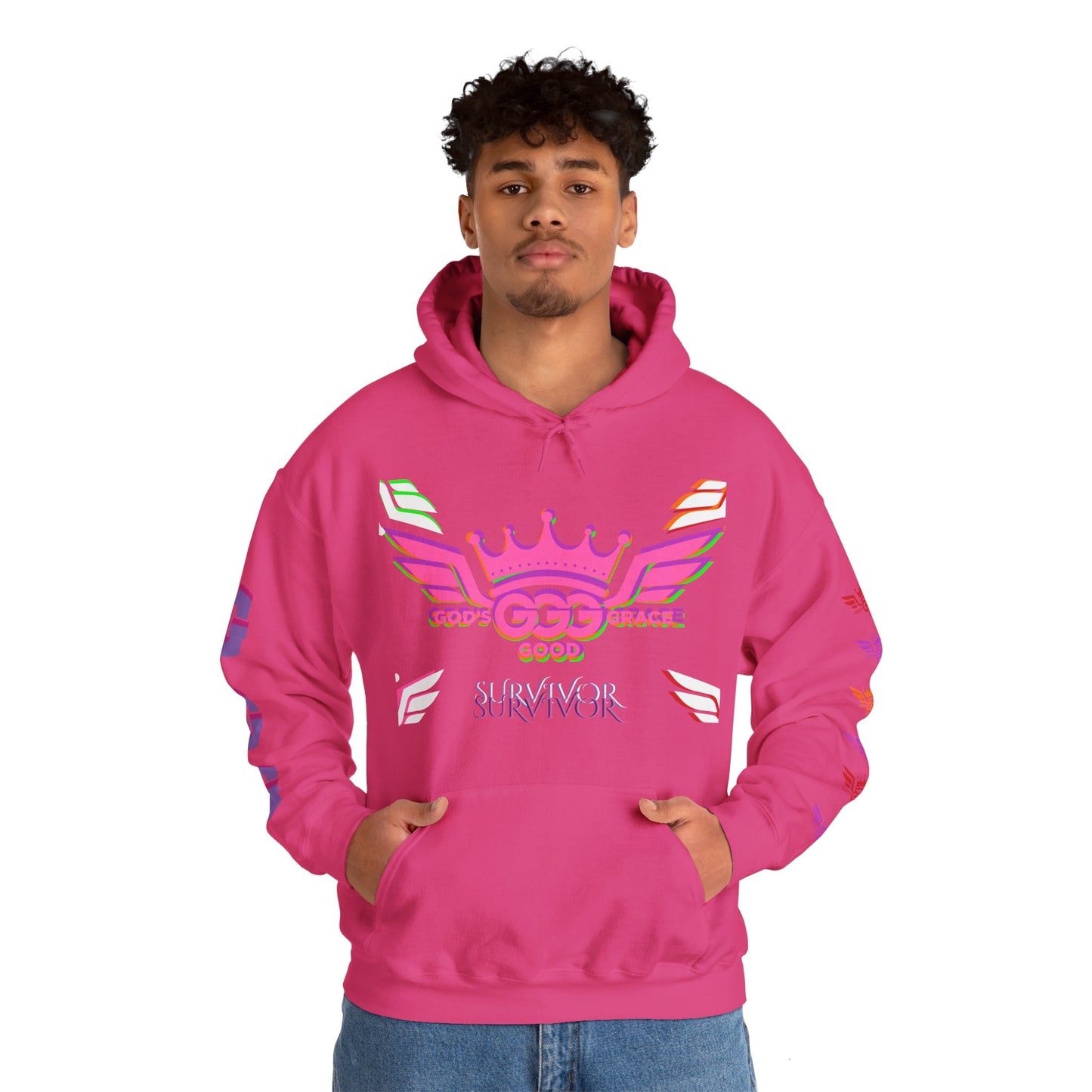 A....................CANCER SURVIVOR  GGG Unisex Heavy Blend™ Hooded Sweatshirt