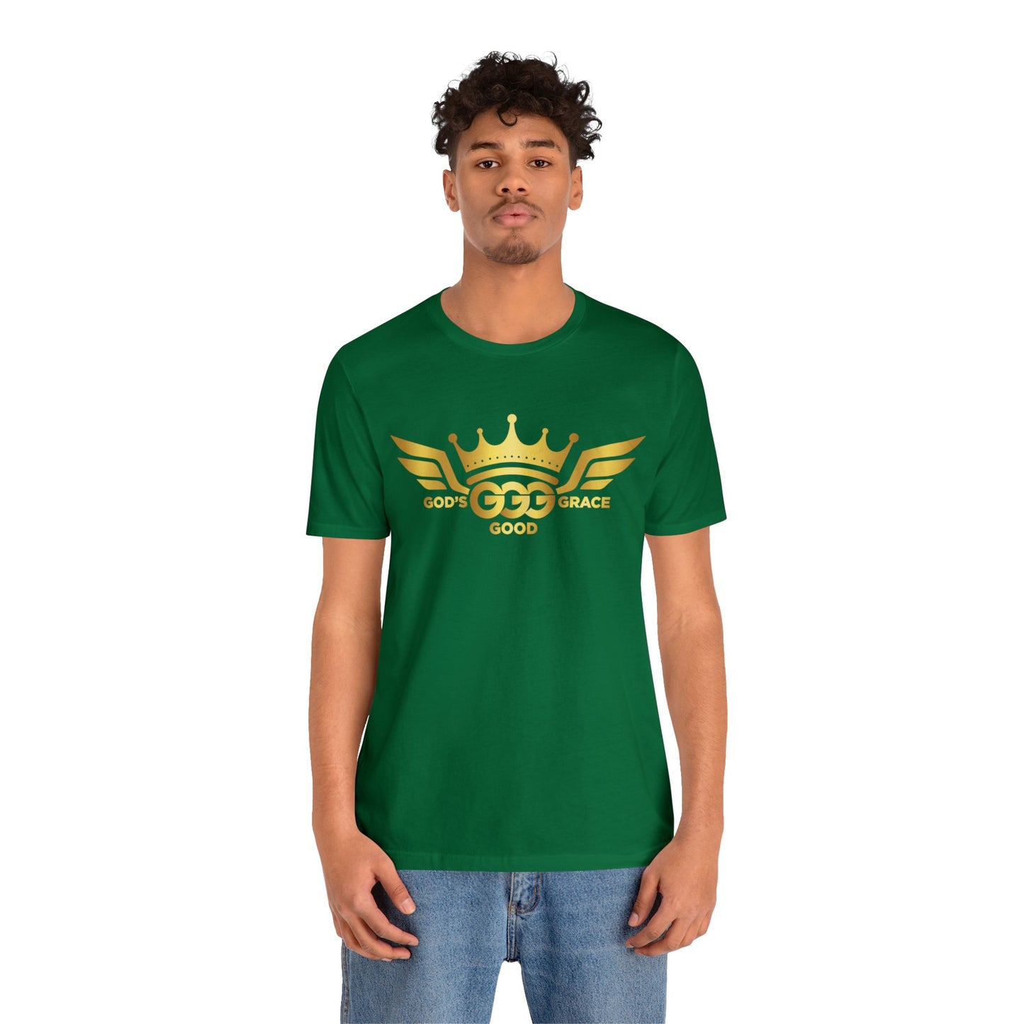 C...GOLD LOGO green Unisex Jersey Short Sleeve Tee