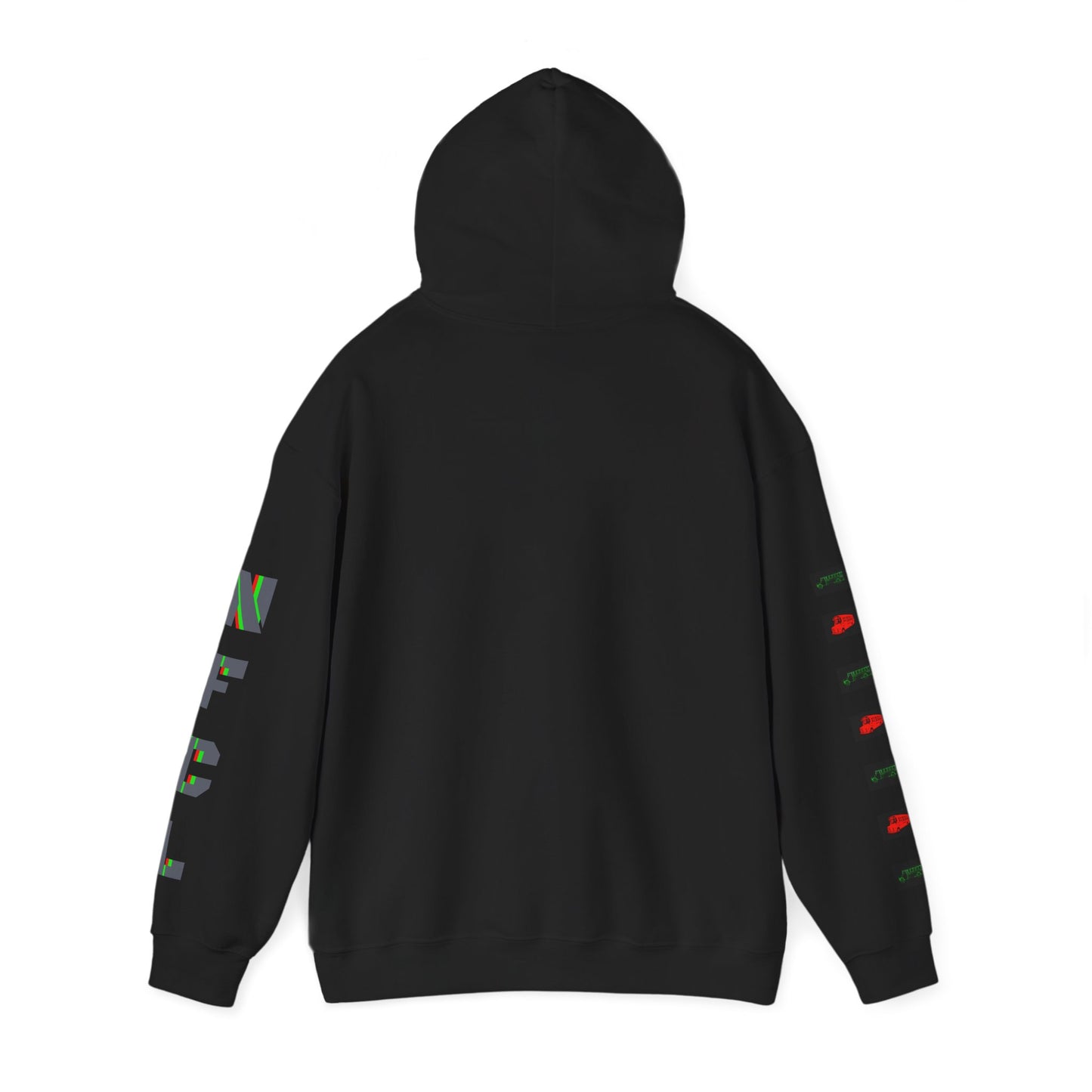 Z...l..NFCL WORK ATTIRE Hoodie with grey/black/green red Sleeve Graphics