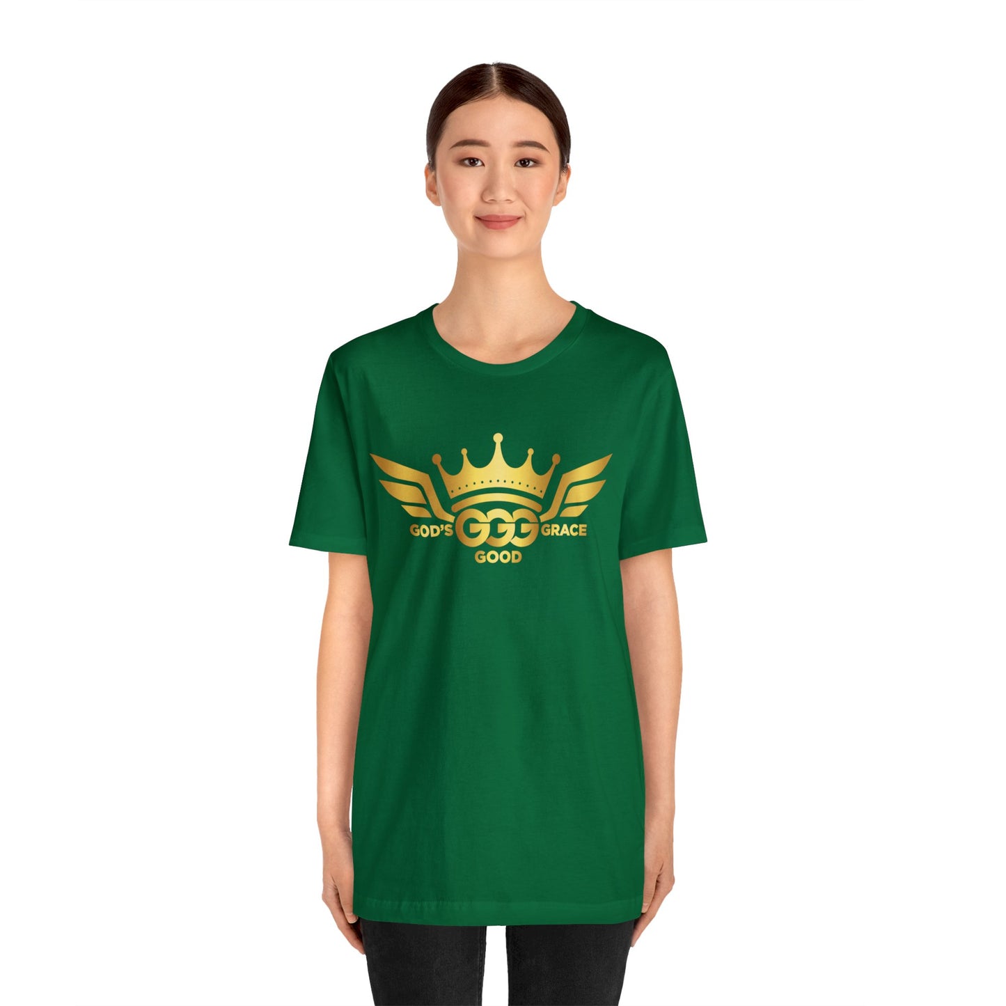 C...GOLD LOGO green Unisex Jersey Short Sleeve Tee