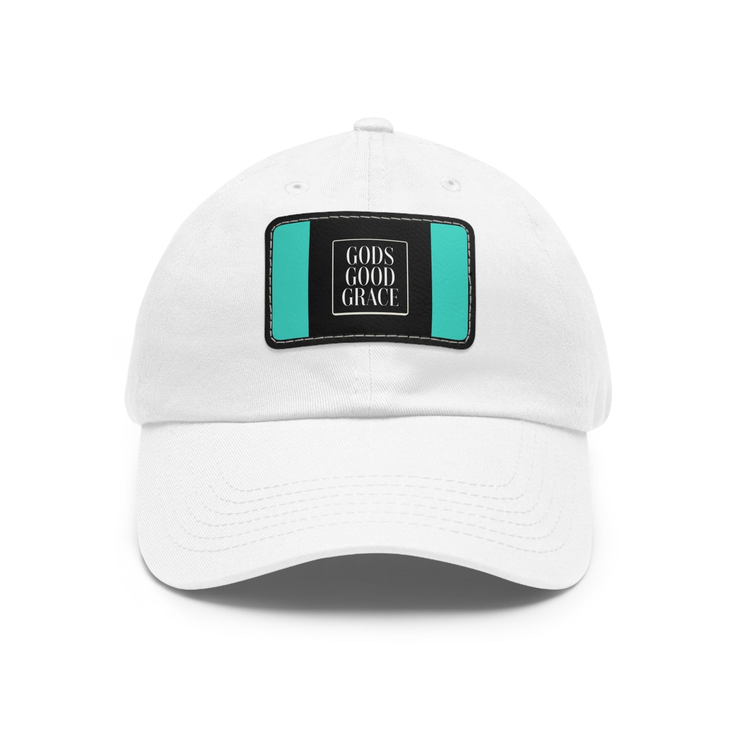 A...GGG turquoise,black,white design Hat with Leather Patch WOMENS