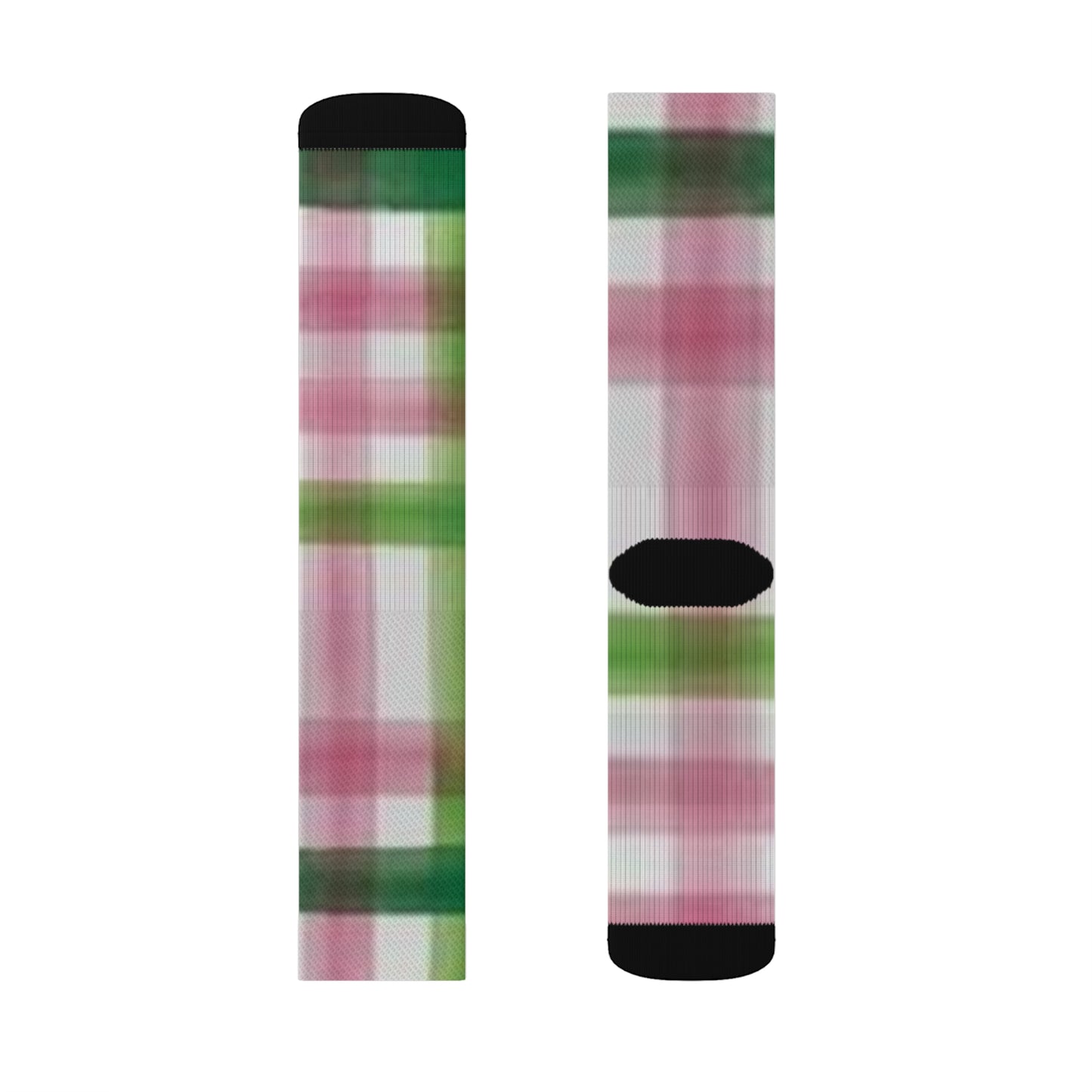 C...green/pink/white design Sublimation Socks ( Socks, t-shirt, hat SOLD SEPARATELY )