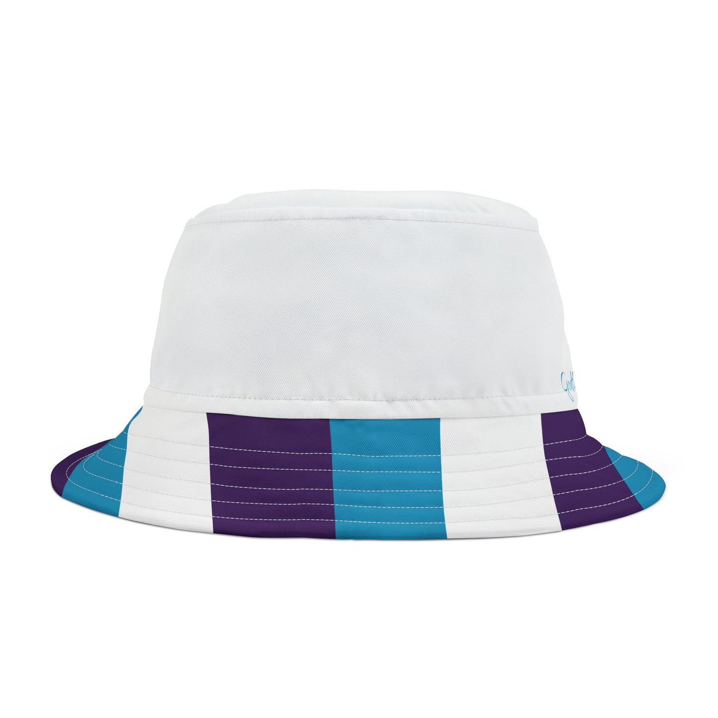A........purple/turquoise/white Bucket Hat