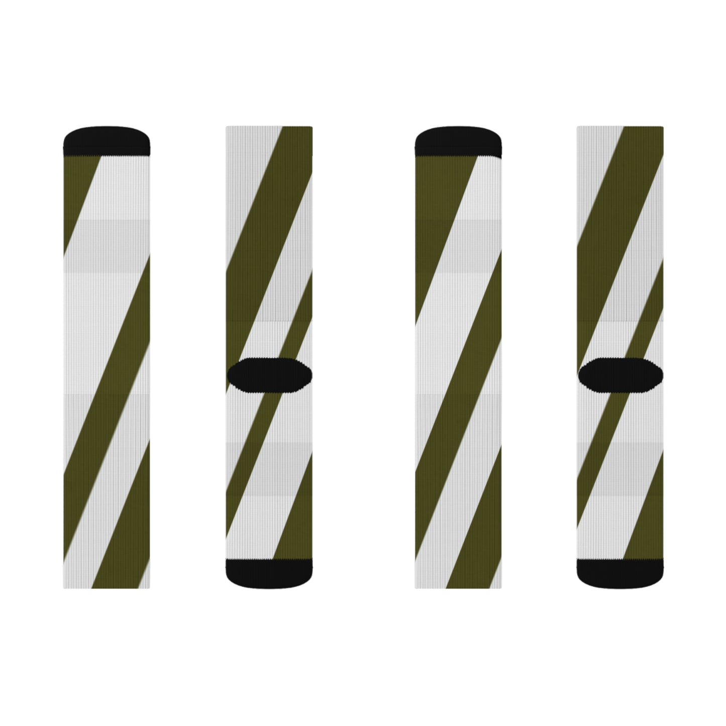 A......olive/white GGG design Sublimation Socks