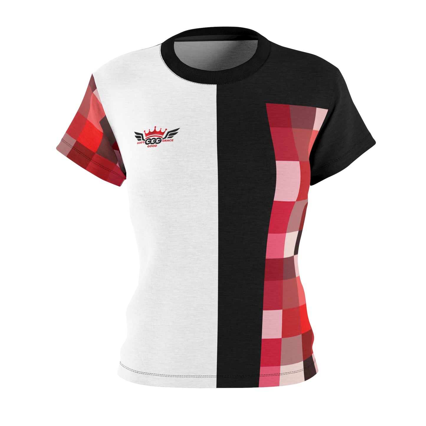 J...GGG red,black,white design Women's AOP Cut & Sew Tee