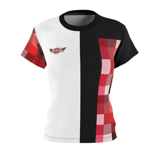 J...GGG red,black,white design Women's AOP Cut & Sew Tee