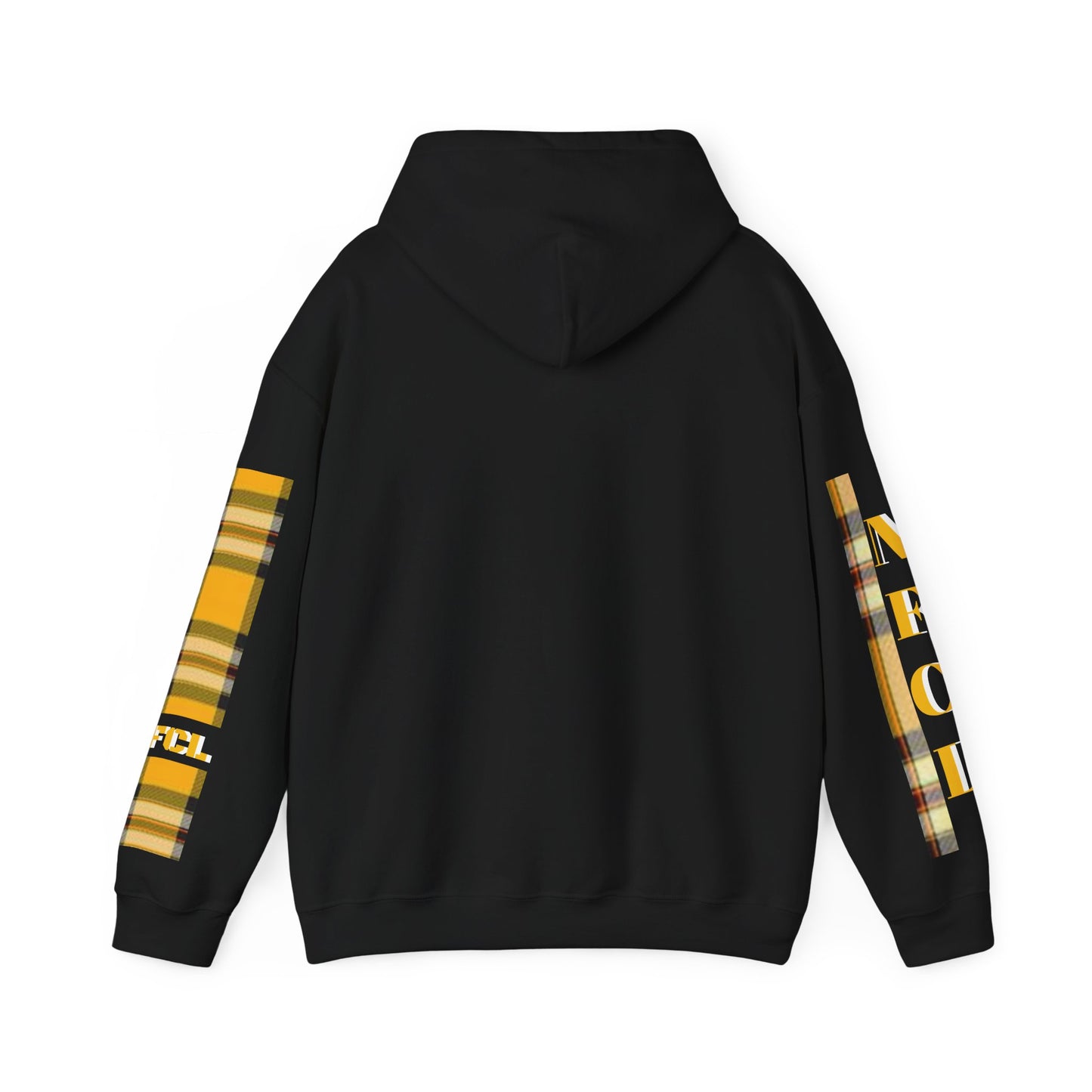 Z...NFCL WORK ATTIRE yellow plaid Unisex Heavy Blend™ Hooded Sweatshirt