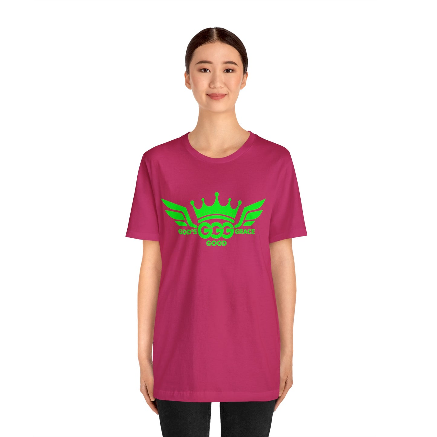 B...florsnt GREEN LOGO berry Unisex Jersey Short Sleeve Tee