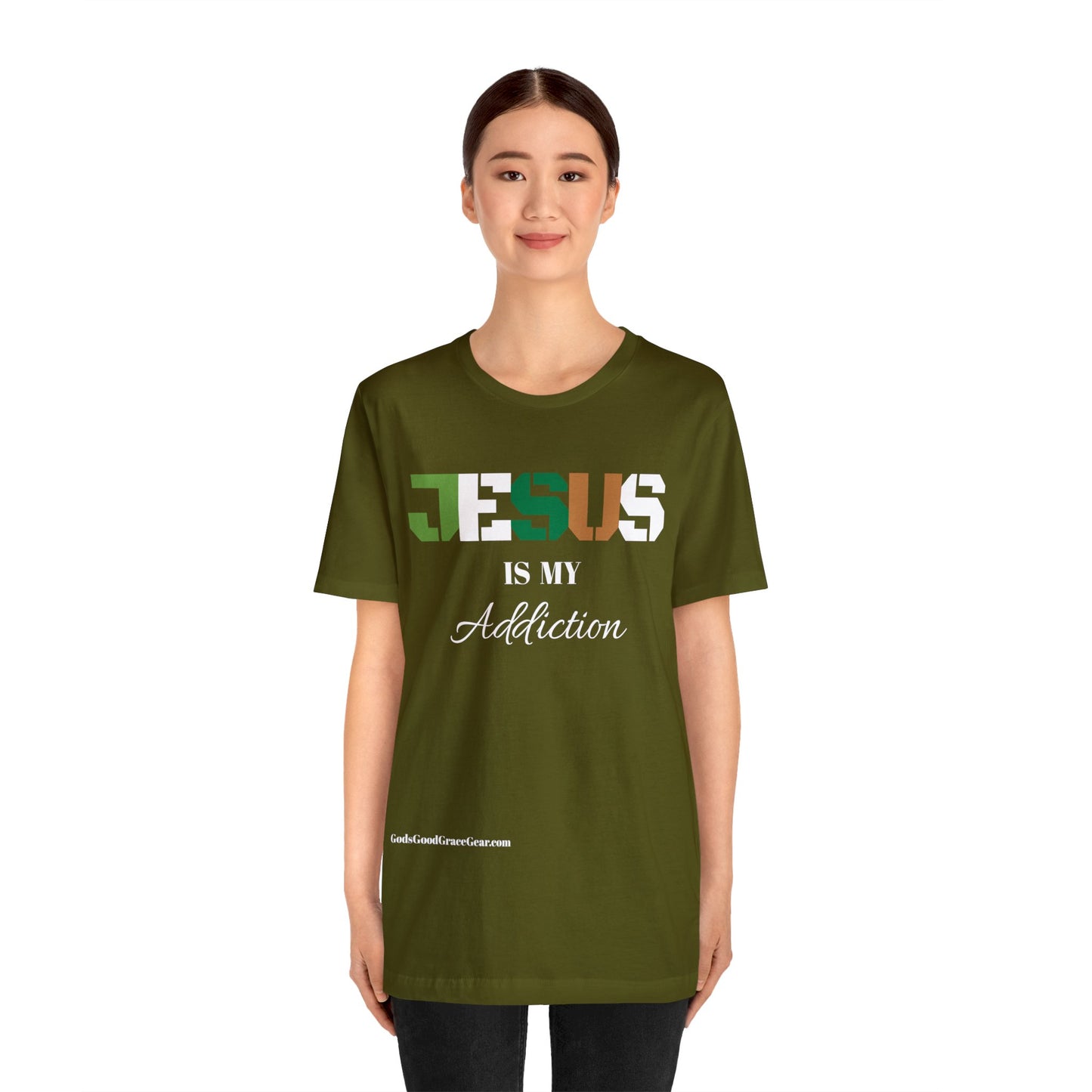 B...JESUS (Addiction) Unisex Jersey Short Sleeve Tee